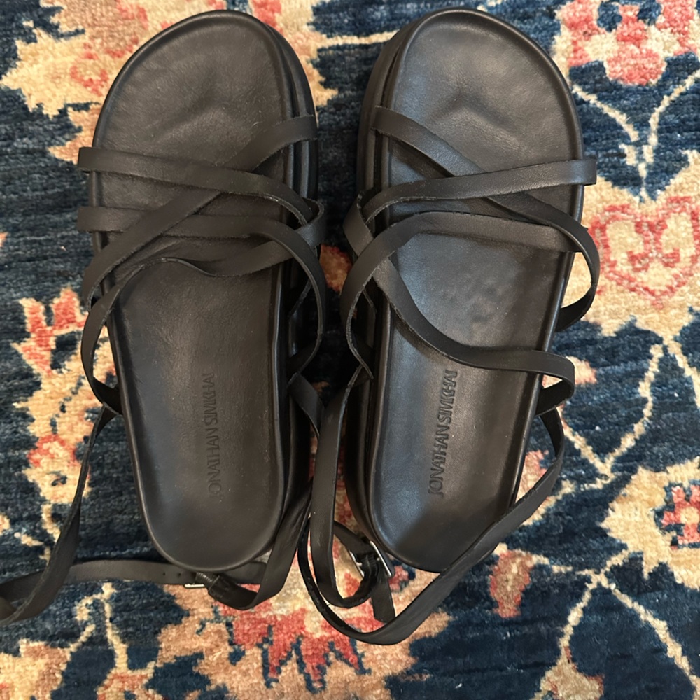 Jonathan Simkhai Buster Platform Sandal Black brand new